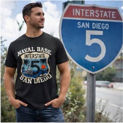 Naval Base San Diego I-5 Route Shirt