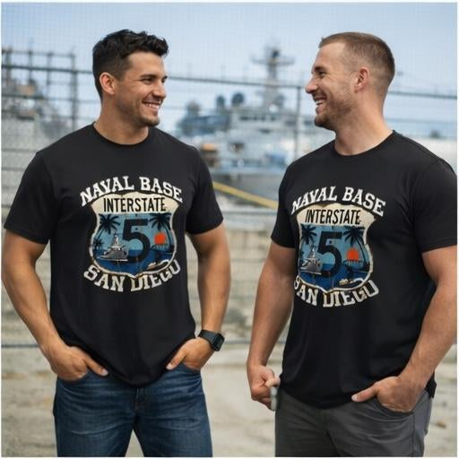 Naval Base San Diego I-5 Route Shirt