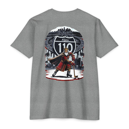 T-Shirt: Los Angeles Interstate 110 Kings Hockey Tee, tailgating at the beach