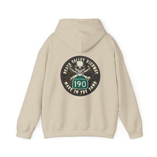 Hooded Sweatshirt California route190 Death Valley