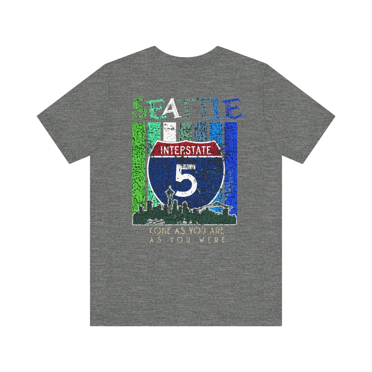 Interstate 5 Seattle Highway Route Apparel - Soft Blend Travel  Unisex Tee