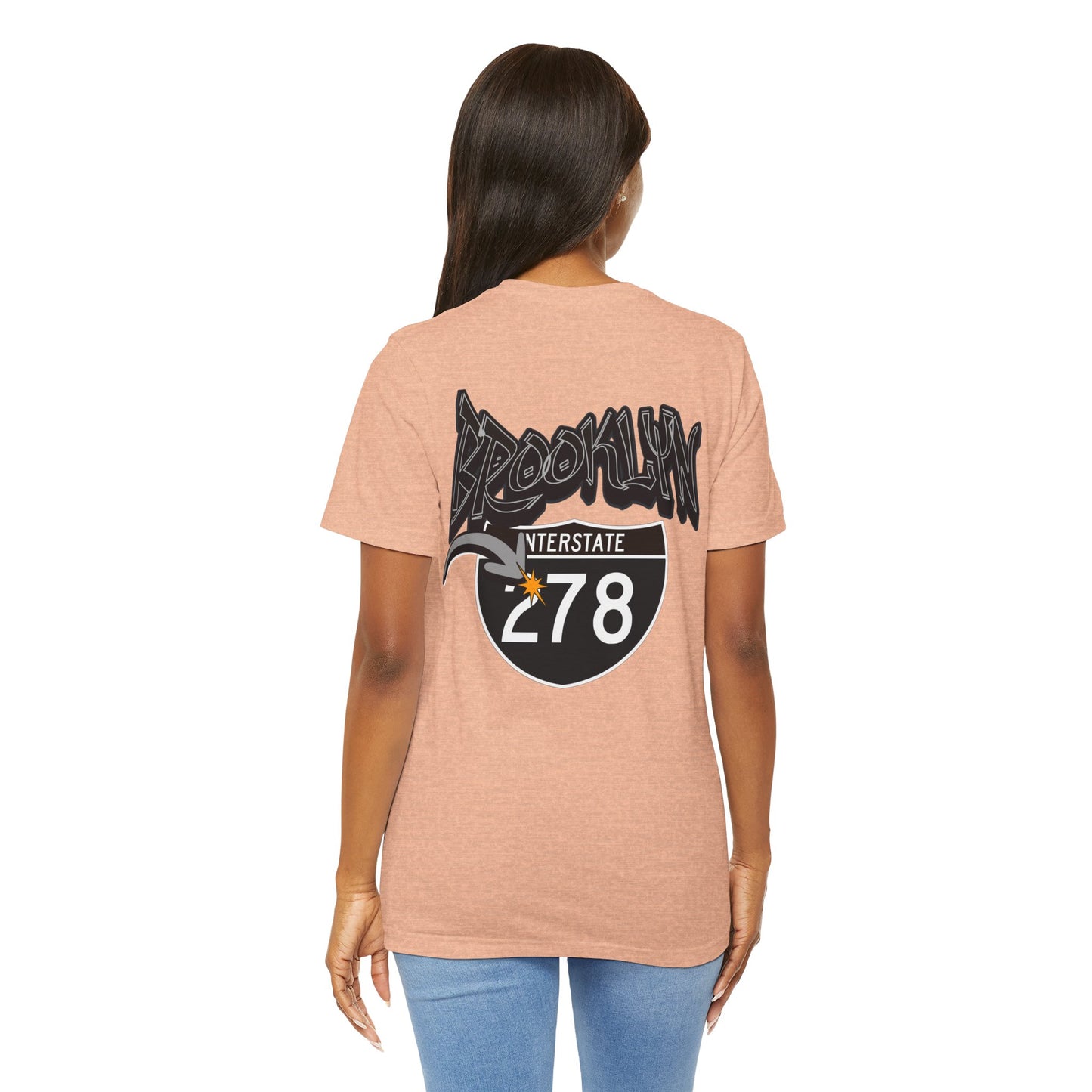 Unisex Tee - Interstate 278 Brooklyn New York Soft Blend Forgeddaboutit Design