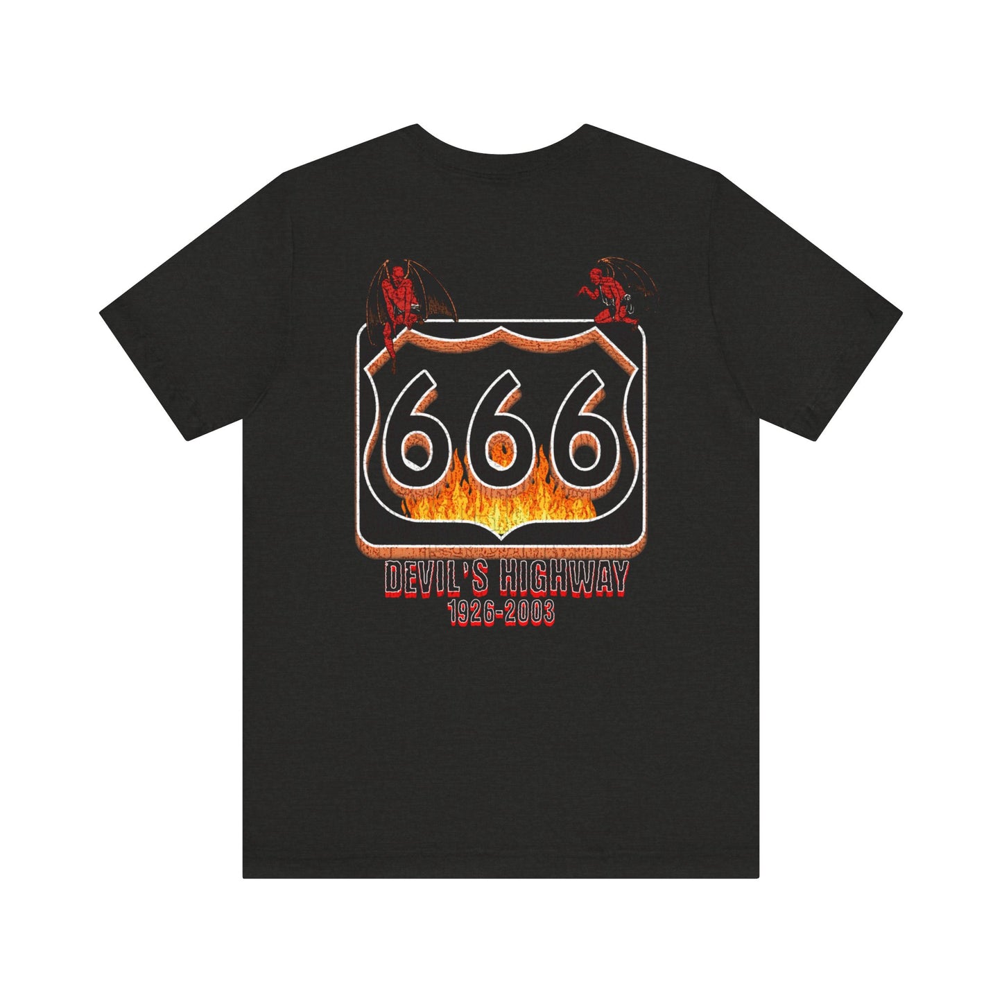 Highway Route  666 The Devil's Highway Unisex Soft Blend Tee