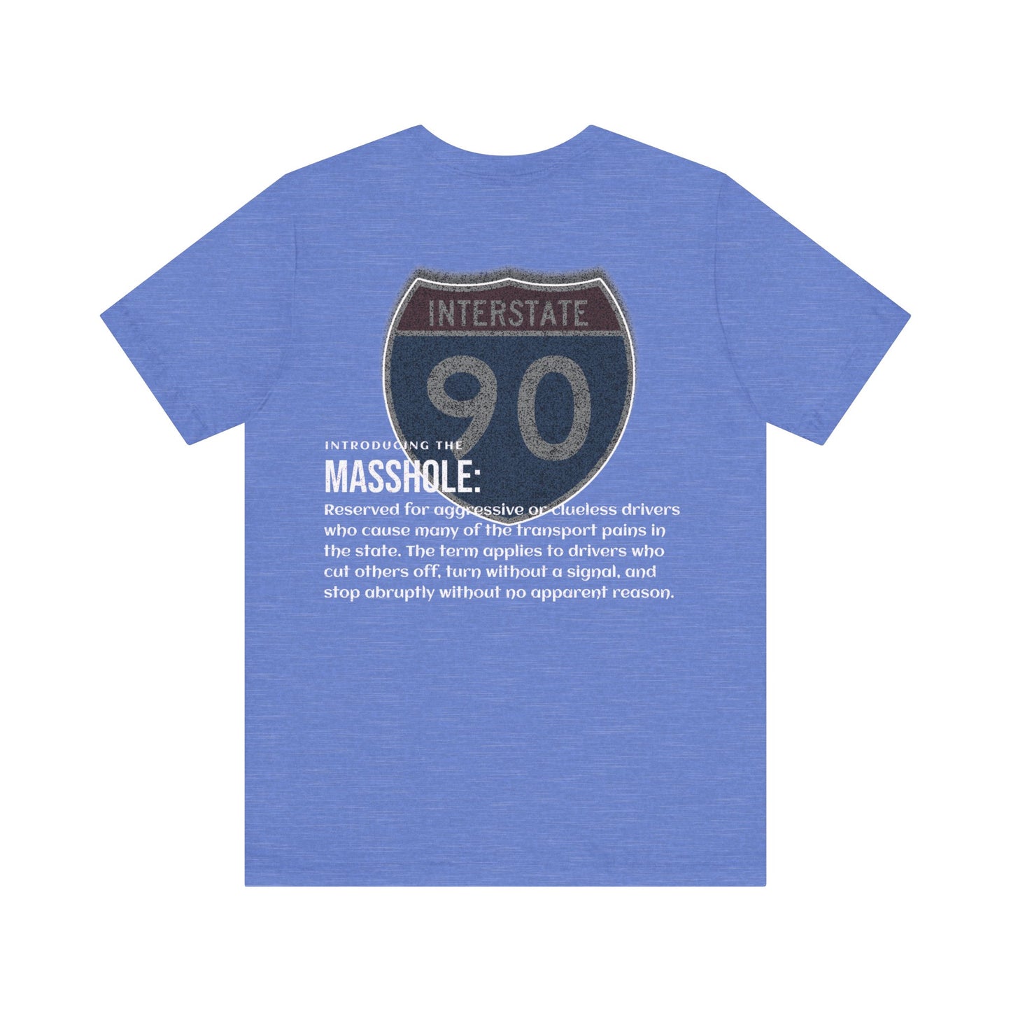 Massachusetts  I-90 Highway Route Tee Shirt