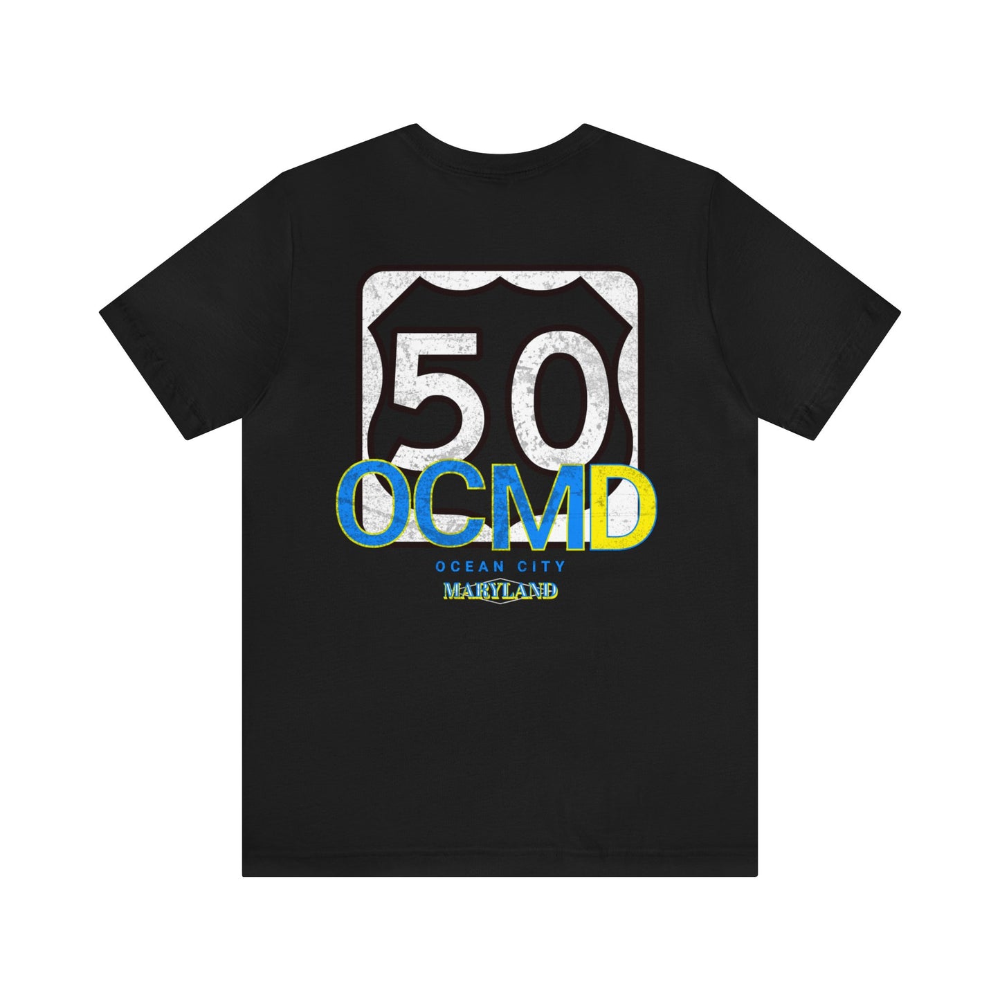 RT 50, OCEAN CITY, MD, Unisex Jersey Short Sleeve Tee