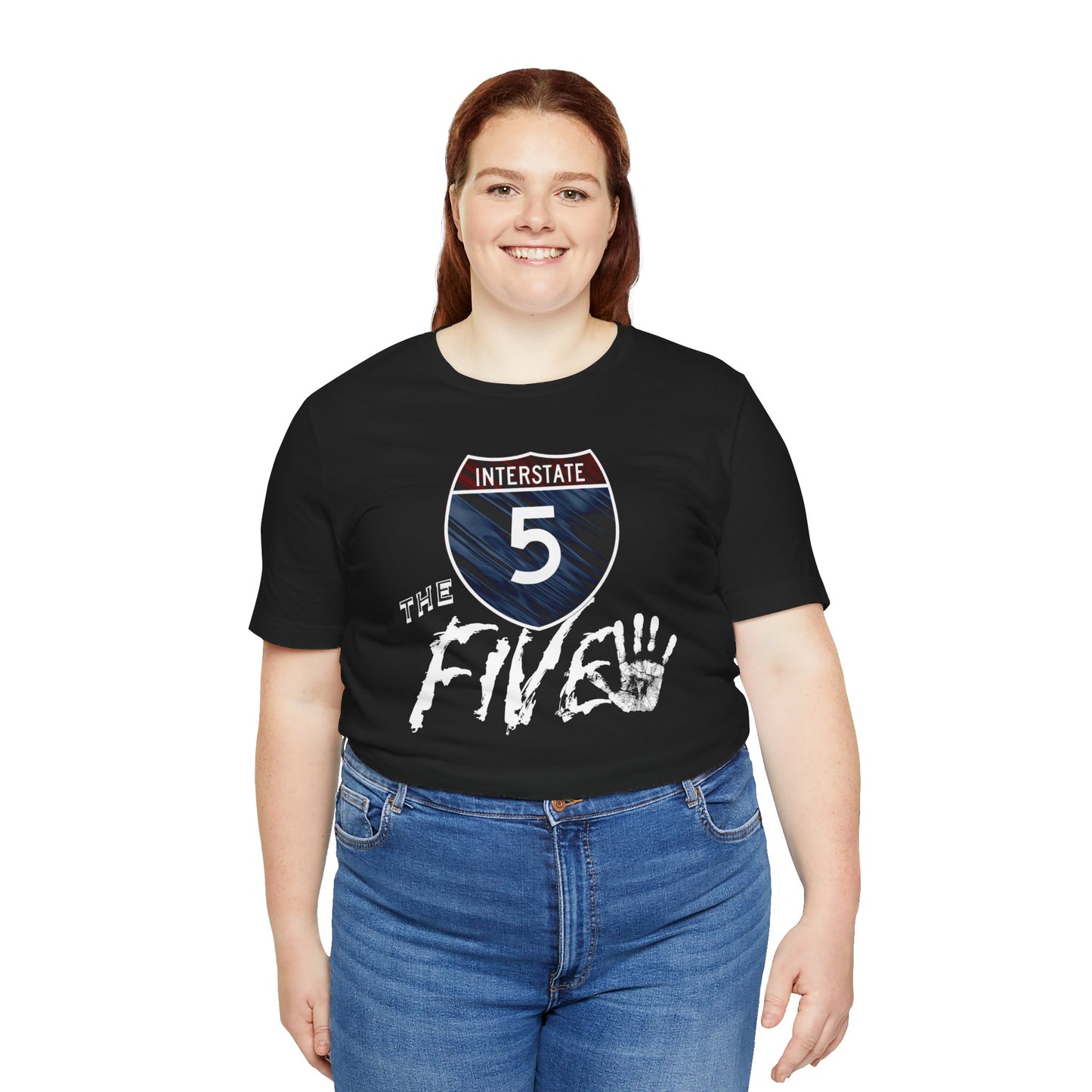 Interstate Five , West Coast Highway Route, soft blend tee, unisex