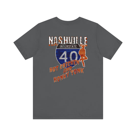 Nashville Interstate 40 Road Trip Country Music Tee