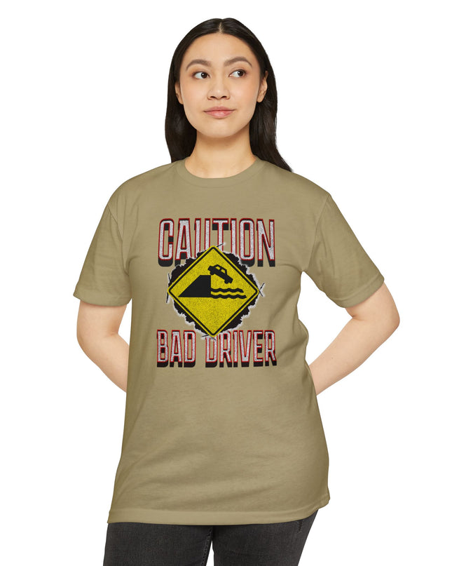 Funny Caution Bad Driver T-shirt