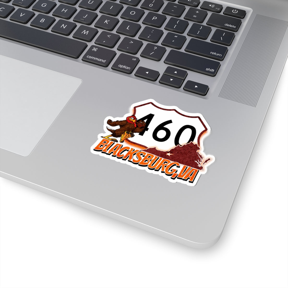 Travel Stickers - Route 460, Blacksburg, Virginia, Home to the Hokie