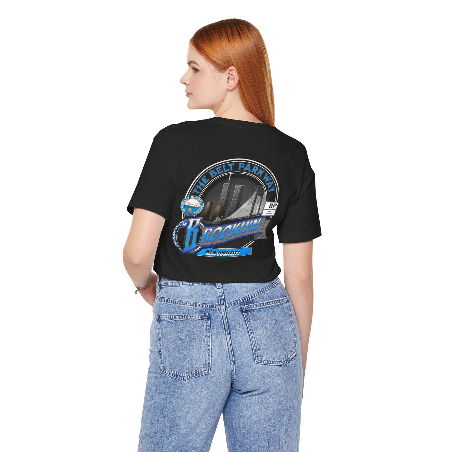 Belt Parkway Brooklyn Highway Route Unisex  Tee Shirt - Soft Blend NYC Apparel