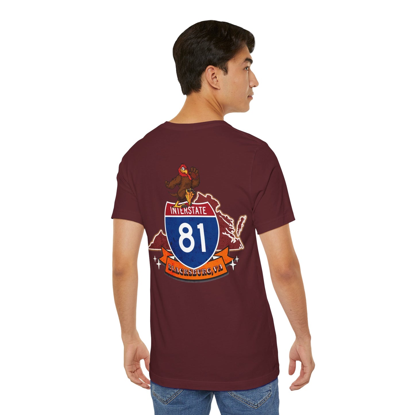 Interstate 81 Hookie Country, Blacksburg VA, Highway Route Apparel Unisex Soft tee