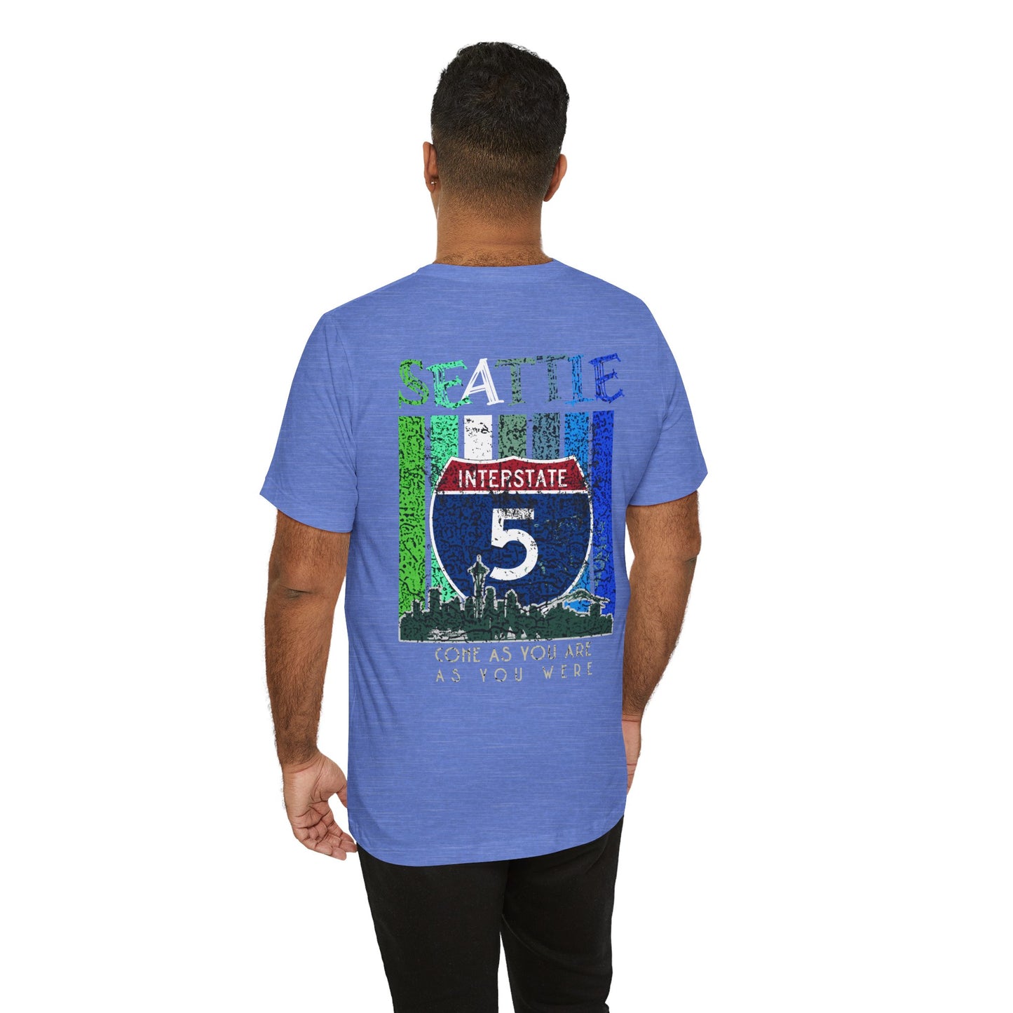 Interstate 5 Seattle Highway Route Apparel - Soft Blend Travel  Unisex Tee