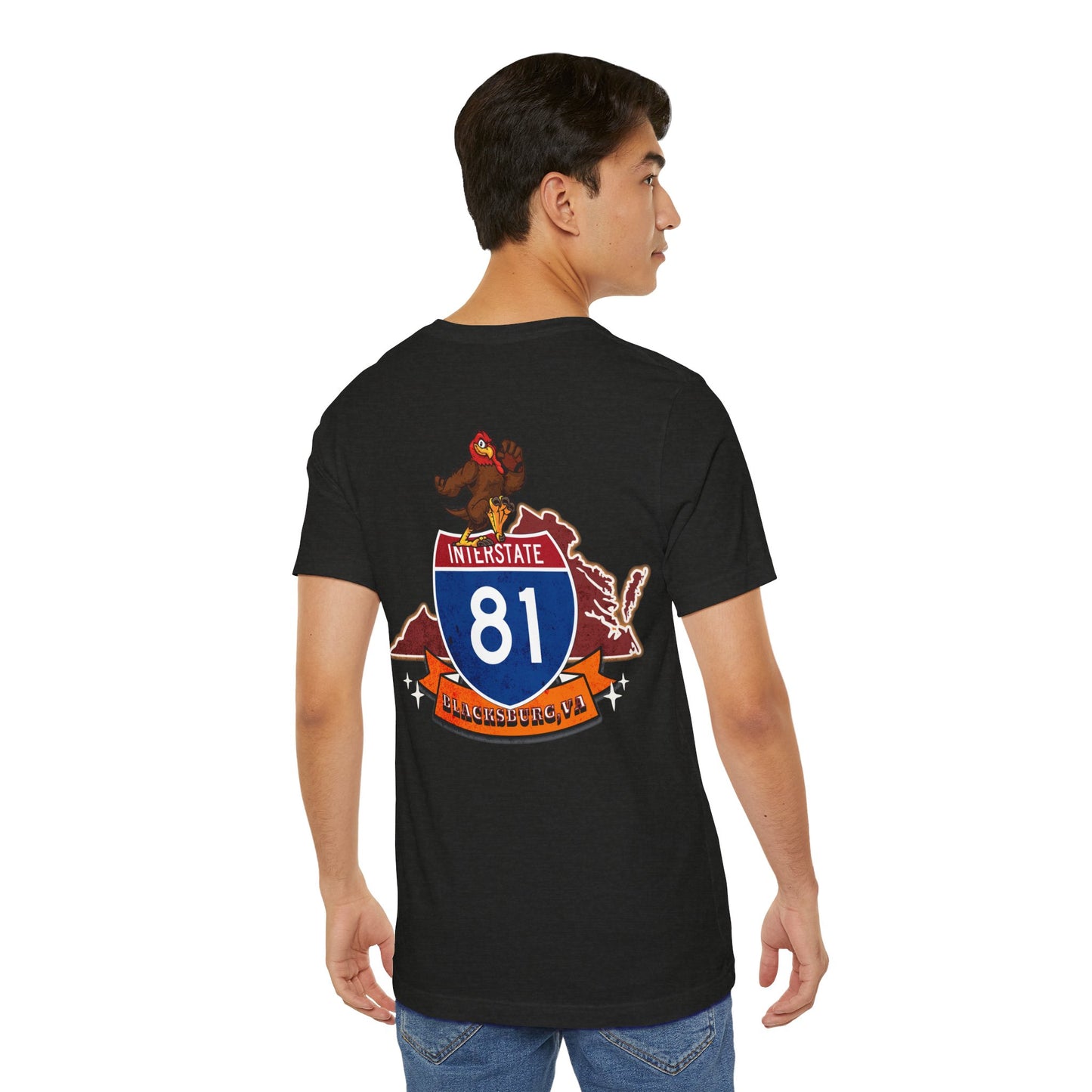 Interstate 81 Hookie Country, Blacksburg VA, Highway Route Apparel Unisex Soft tee