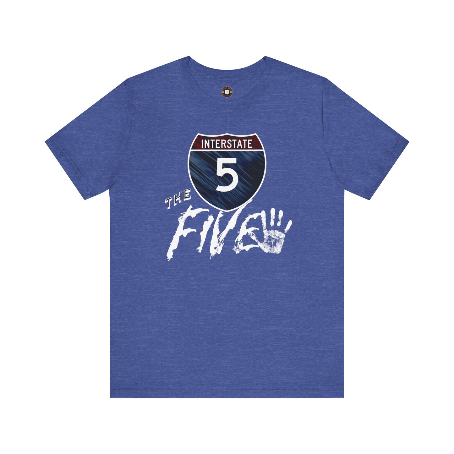 Interstate Five , West Coast Highway Route, soft blend tee, unisex