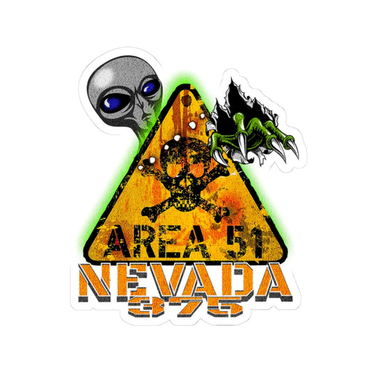 Sticker Sheet - Nevada Route 375 Area 51 Aliens Secret Base - Roads and Routes Apparel
