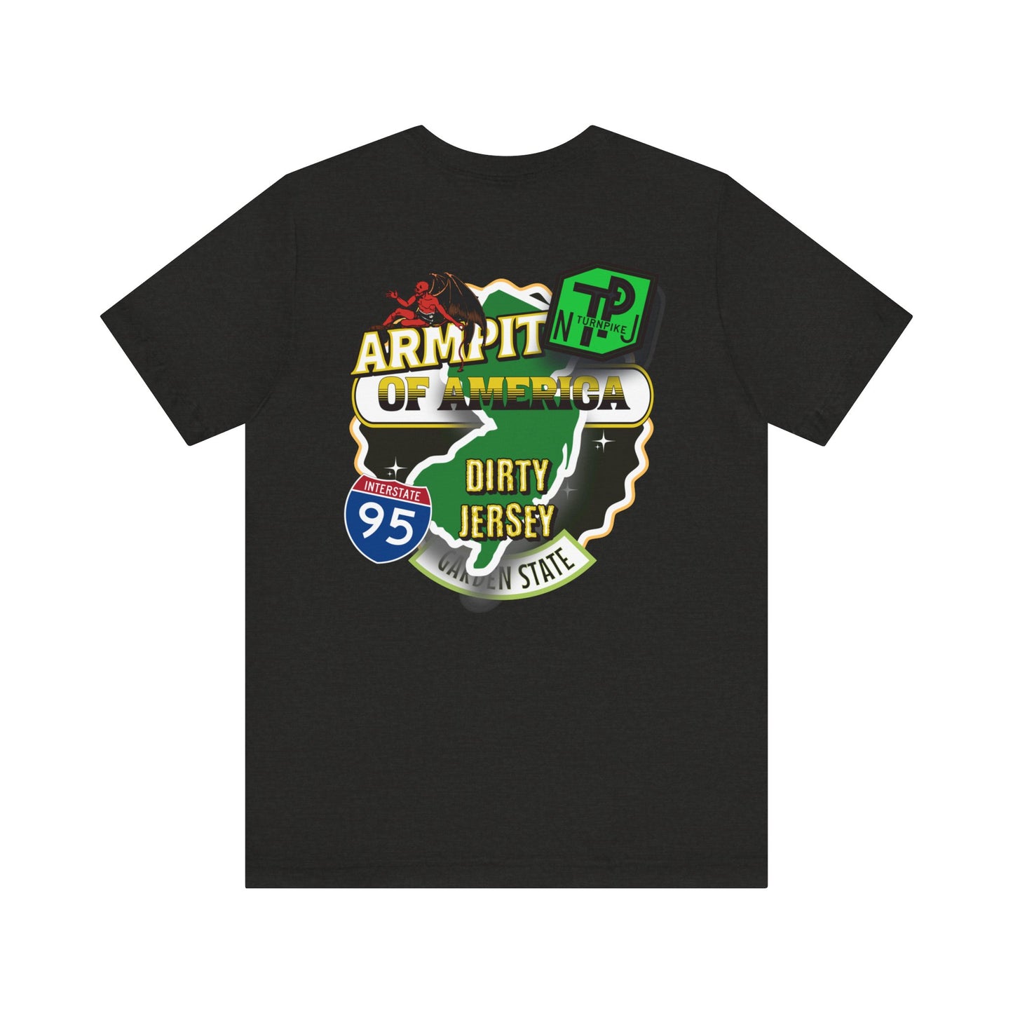 DIRTY JERSEY, I-95, Unisex Jersey Short Sleeve Tee