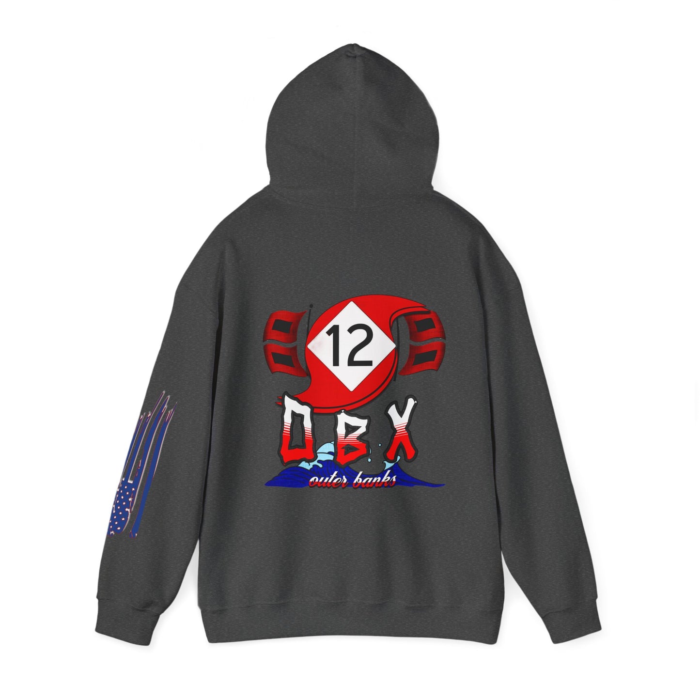 HIGHWAY 12, OBX, N.C., Unisex Heavy Blend™ Hooded Sweatshirt