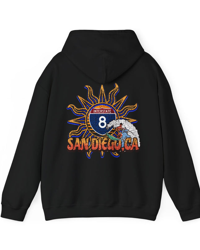 I-8, SAN DIEGO ,CA,  Hooded Sweatshirt