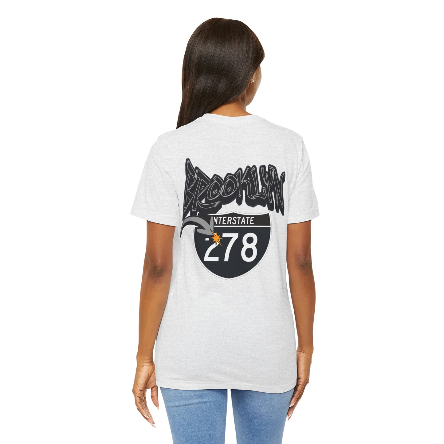 Unisex Tee - Interstate 278 Brooklyn New York Soft Blend Forgeddaboutit Design