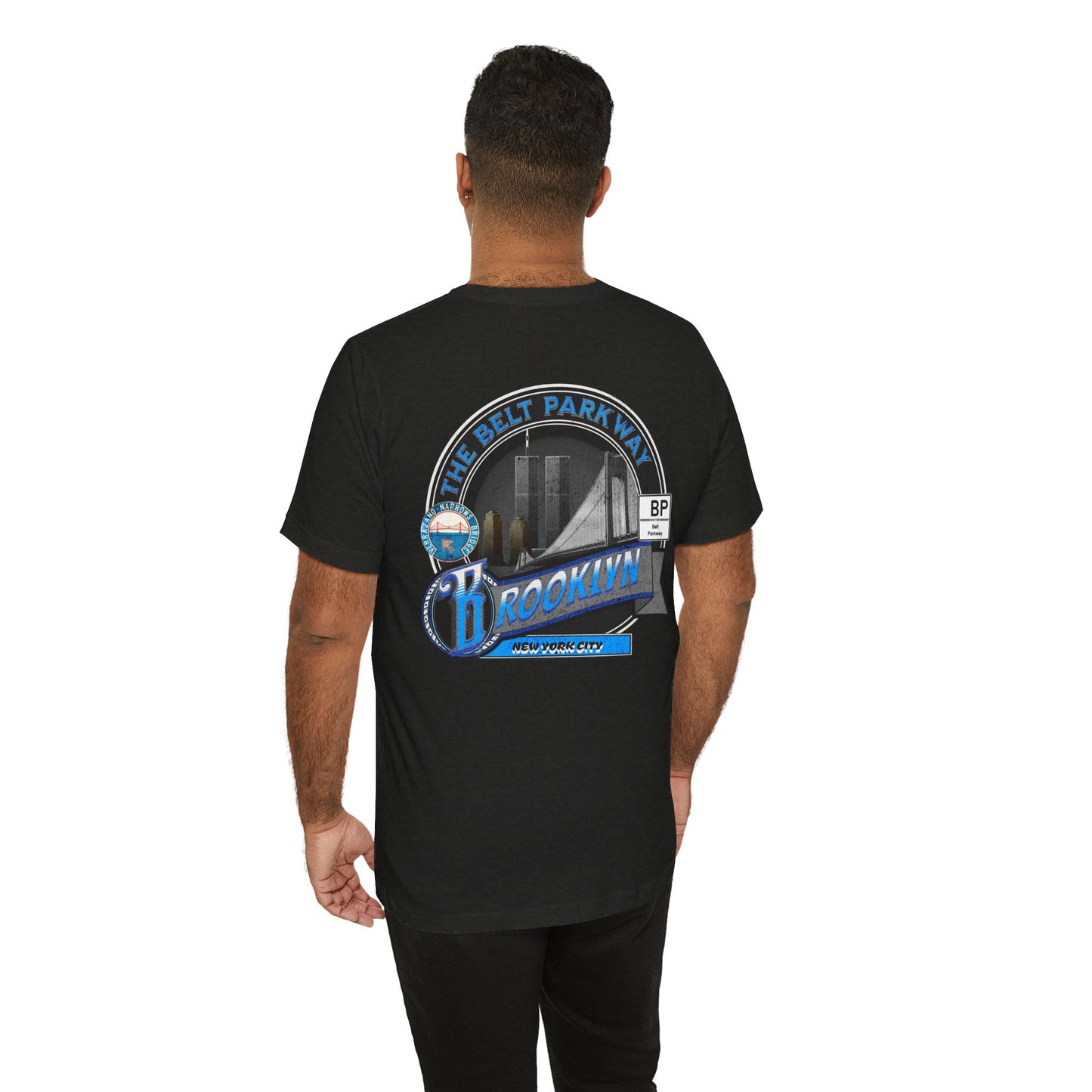 Belt Parkway Brooklyn Highway Route Unisex  Tee Shirt - Soft Blend NYC Apparel