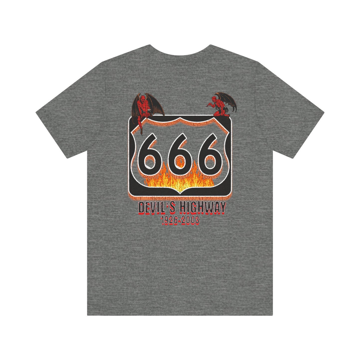 Highway Route  666 The Devil's Highway Unisex Soft Blend Tee