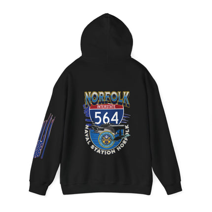 I-564 NORFOLK NAVAL BASE, VA,  -Unisex Heavy Blend™ Hooded Sweatshirt