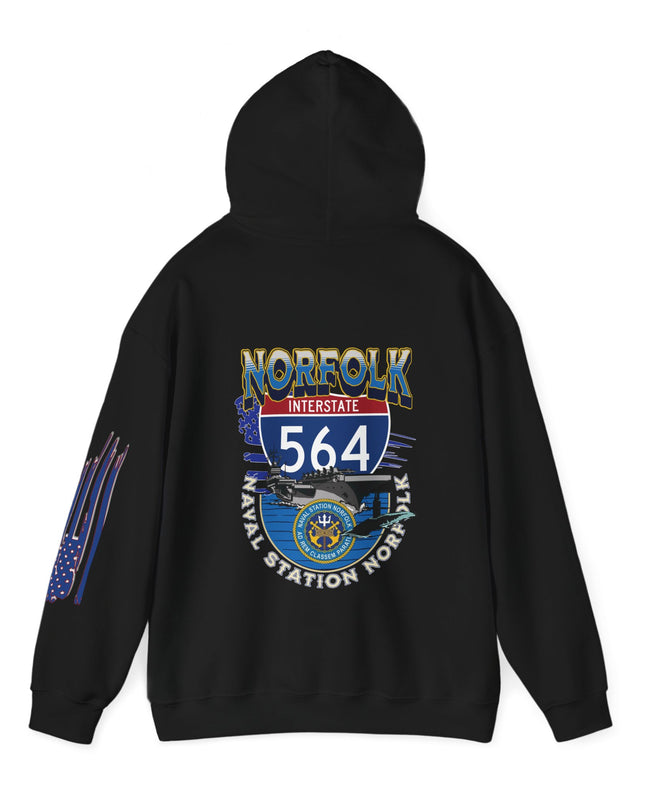 I-564 NORFOLK NAVAL BASE, VA,  -Unisex Heavy Blend™ Hooded Sweatshirt