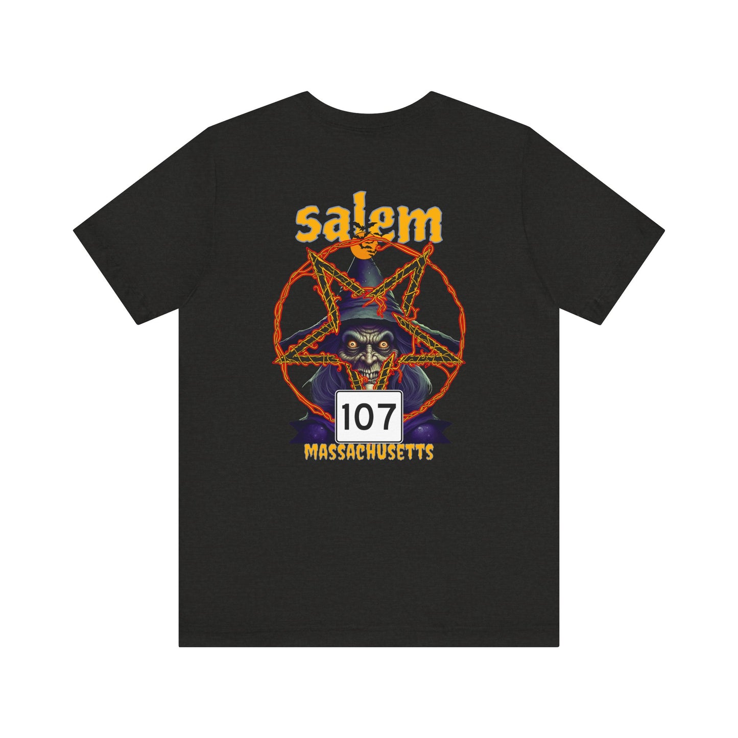 Salem Massachusetts Tee - Halloween Spooky Route 107 Unisex Jersey