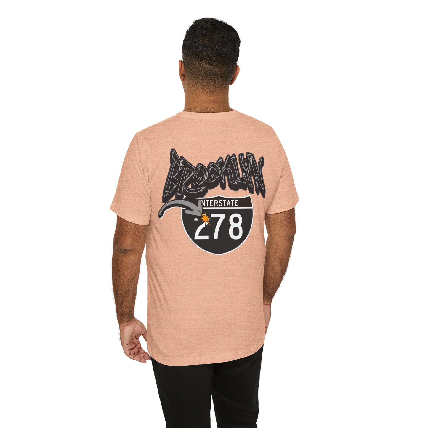 Unisex Tee - Interstate 278 Brooklyn New York Soft Blend Forgeddaboutit Design