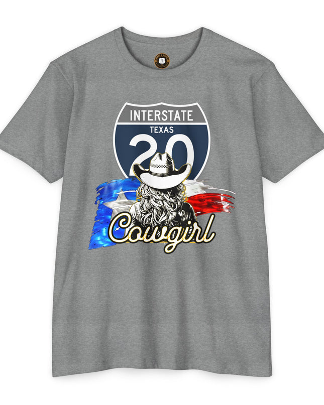 Interstate 20 Cowgirl Road Trip T-shirt