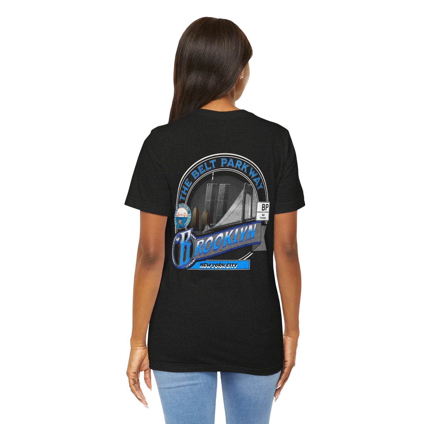 Belt Parkway Brooklyn Highway Route Unisex  Tee Shirt - Soft Blend NYC Apparel