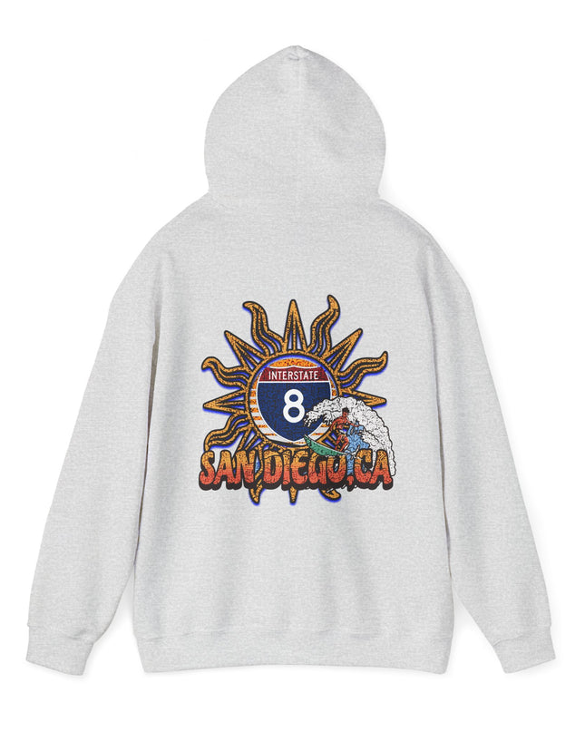 I-8, SAN DIEGO ,CA,  Hooded Sweatshirt