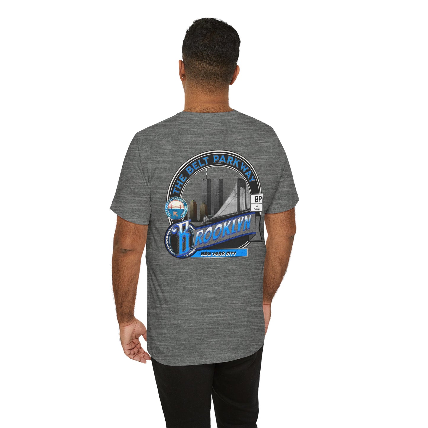 Belt Parkway Brooklyn Highway Route Unisex  Tee Shirt - Soft Blend NYC Apparel