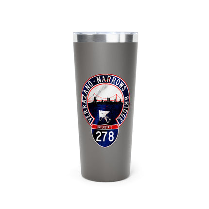 Tumbler Interstate 278 Verrazano Narrows Bridge Copper Vacuum Insulated 22oz