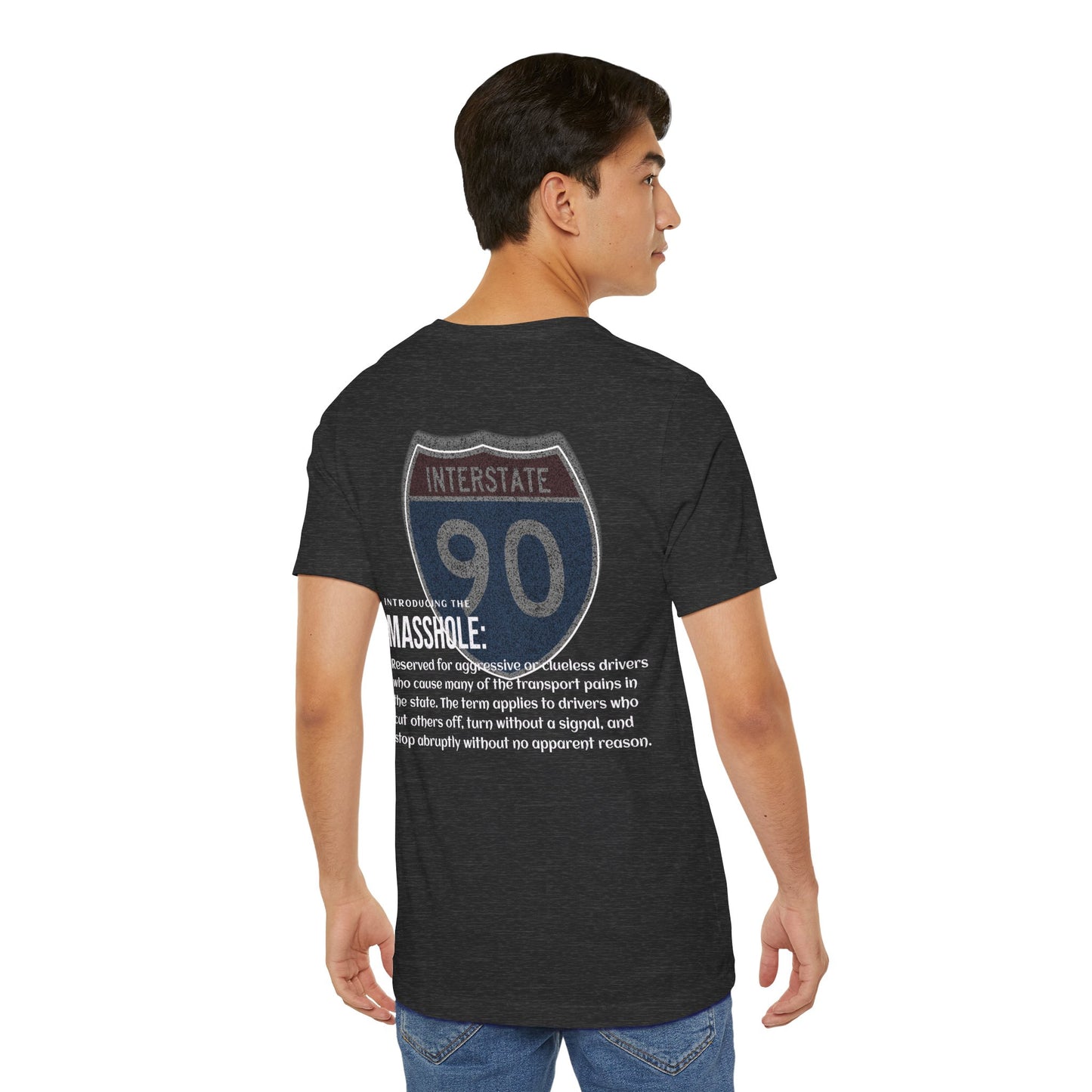 Massachusetts  I-90 Highway Route Tee Shirt