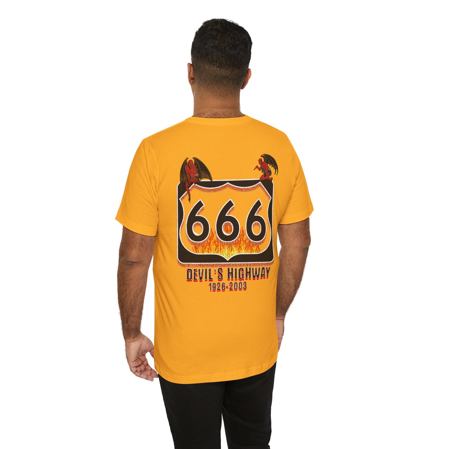 Highway Route  666 The Devil's Highway Unisex Soft Blend Tee