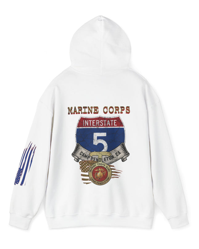 I-5, CAMP PENDLETON MCB, CA, Unisex Heavy Blend™ Hooded Sweatshirt