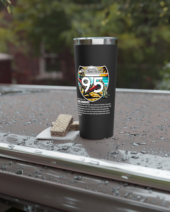 Travel Tumbler - Florida Snowbird Interstate 95 Design, 22oz