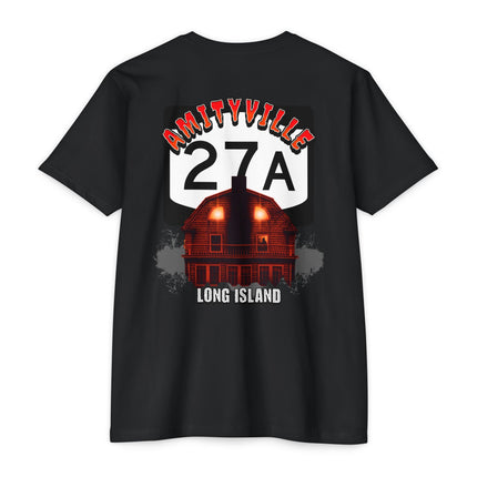 Horror Home Unisex T-Shirt - New York Route 27A, Amityville Long Island