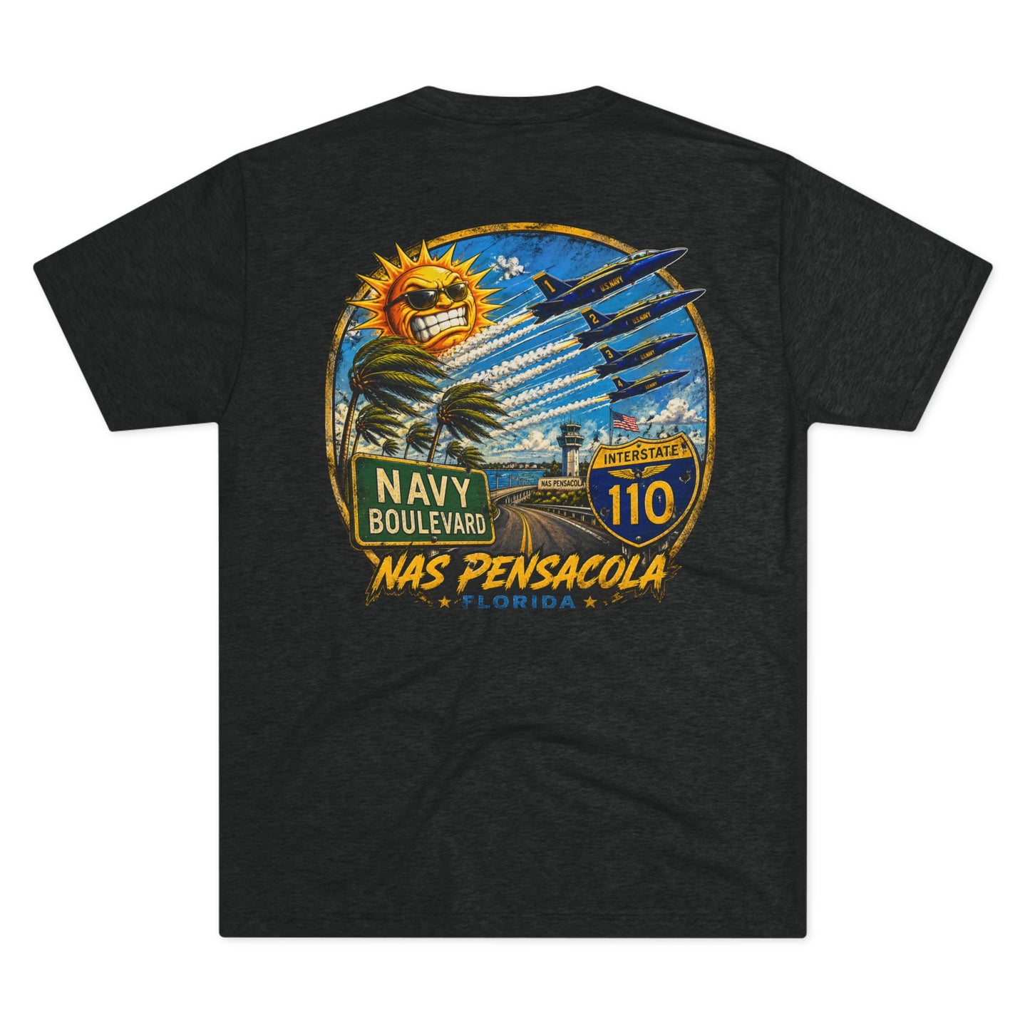 NAS Pensacola Navy Boulevard T‑Shirt Interstate 110