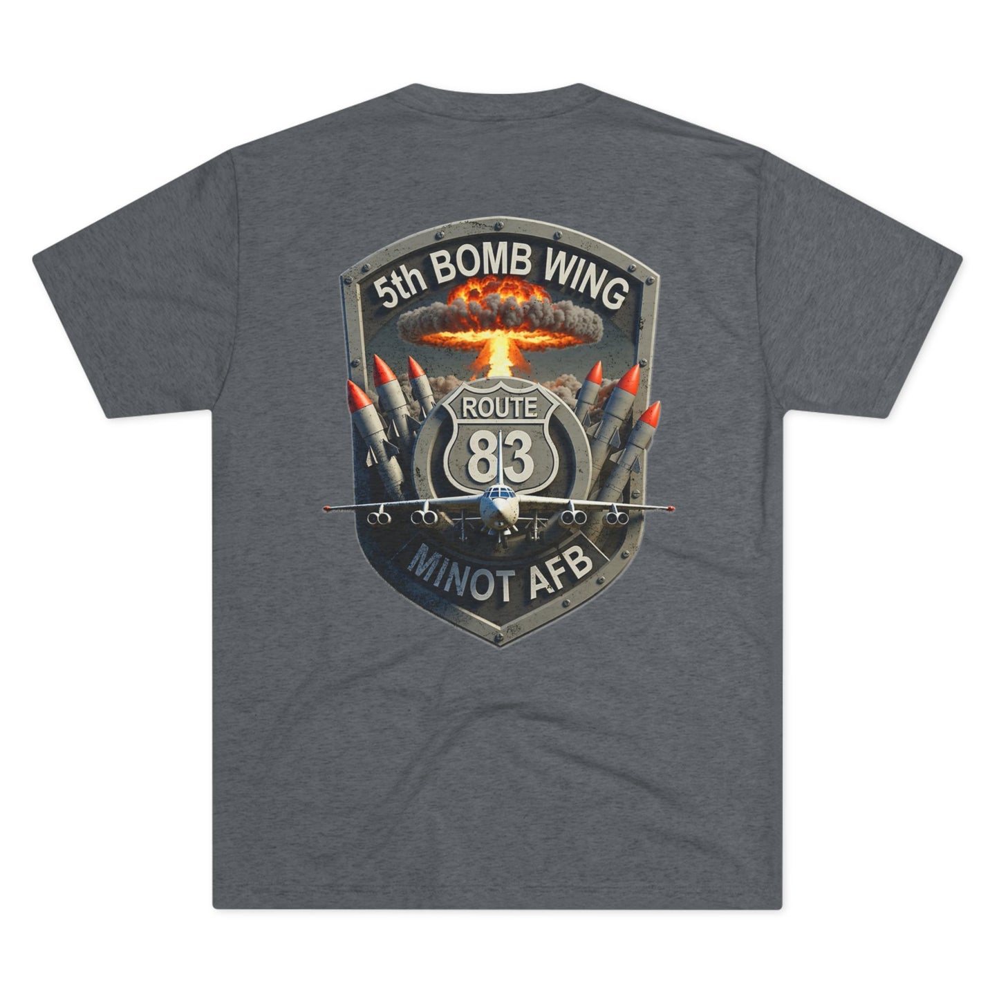 Minot Air Force Base ND Route 83 5th Bomb Wing Crew Tee
