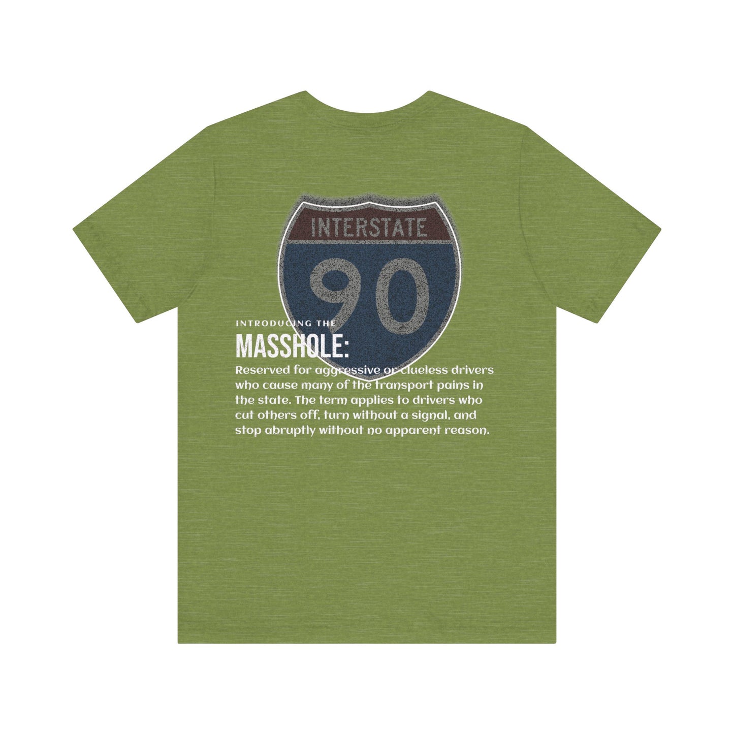 Massachusetts  I-90 Highway Route Tee Shirt