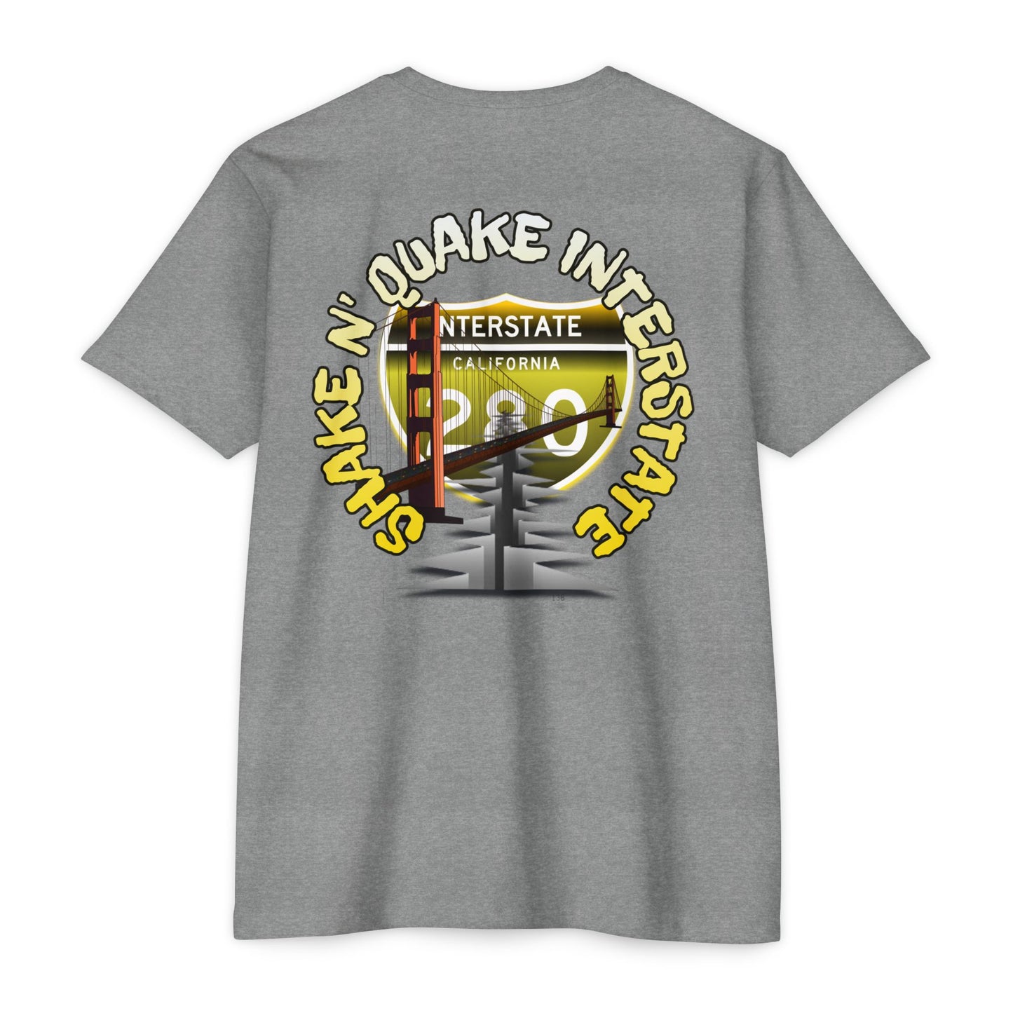 California Interstate 280 Shake and Quake Tee