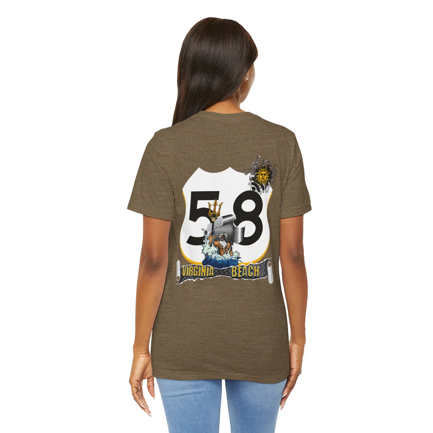 Route 58 Virginia Beach Road Trip T-Shirt