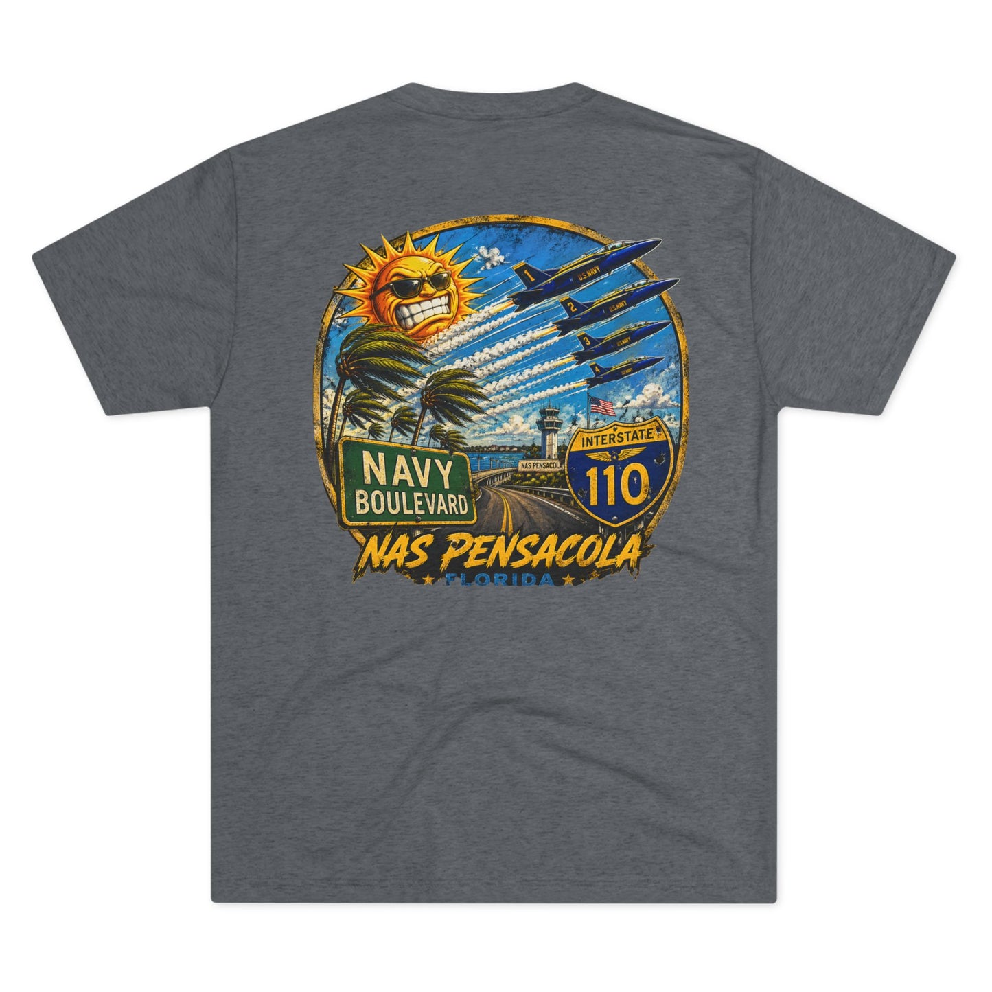 NAS Pensacola Navy Boulevard T‑Shirt Interstate 110