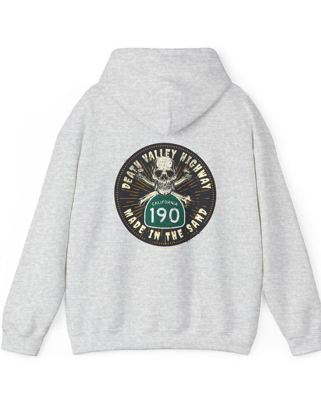 Hooded Sweatshirt California route190 Death Valley