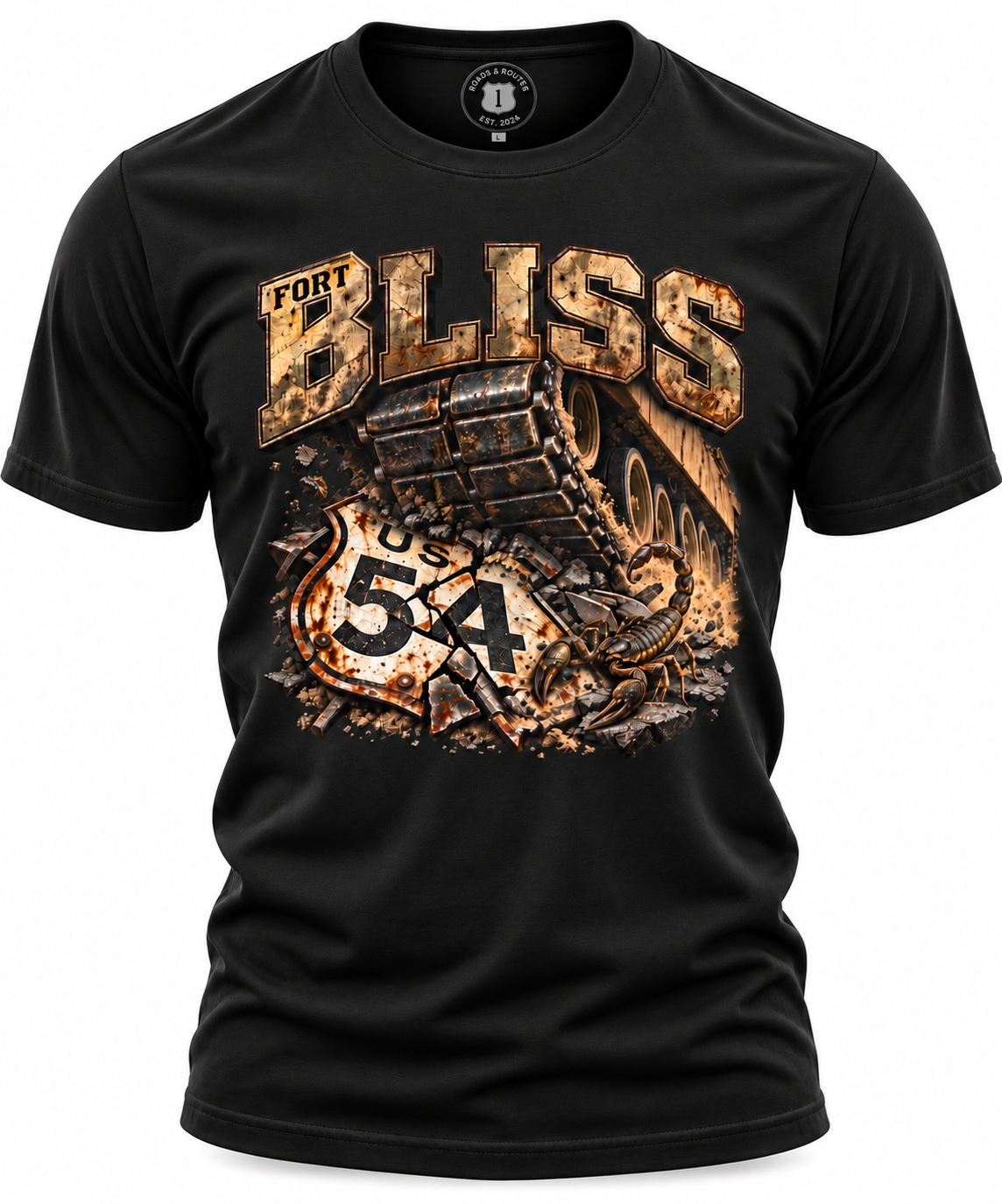 Fort Bliss Army Base T-Shirt US-54 Veteran Tee
