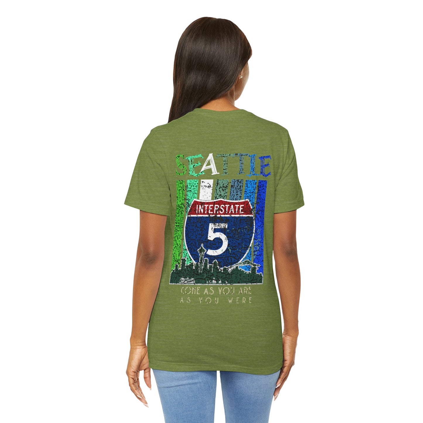 Interstate 5 Seattle Highway Route Apparel - Soft Blend Travel  Unisex Tee