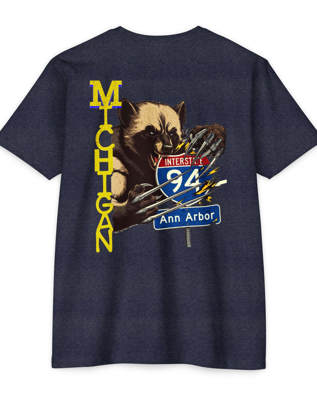 T-Shirt - Interstate 94 Ann Arbor Michigan Road Trip Tailgating Wolverine Country