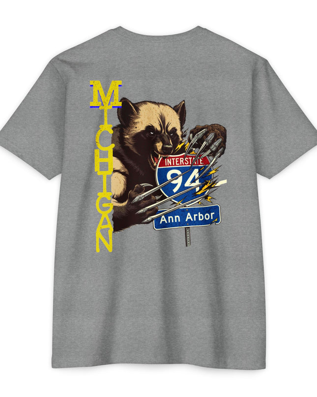T-Shirt - Interstate 94 Ann Arbor Michigan Road Trip Tailgating Wolverine Country